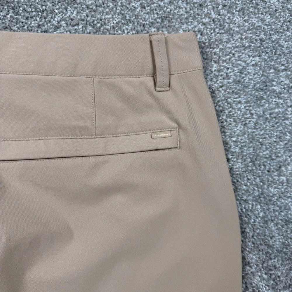 7 Diamonds 7 Pocket Chino Athletic Fit Pants Men's 36x30 Tan Stretch Golf Travel